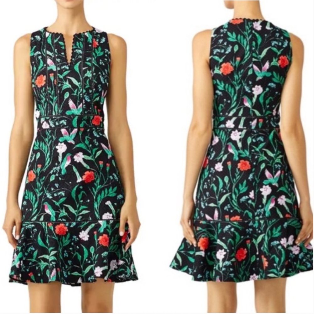 Kate Spade Jardin Tile Jacquard dress